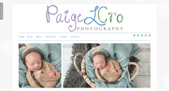 Desktop Screenshot of paigelcrophotography.com