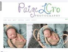 Tablet Screenshot of paigelcrophotography.com